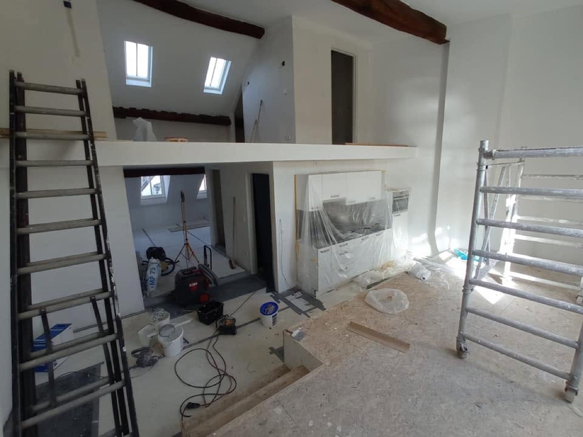 Opbouw van het appartement in uitvoering